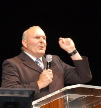 Roy Crowne on stage at HOPE launch