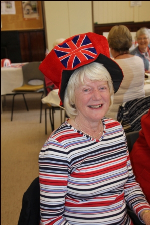 Abergele lady sporting a hat