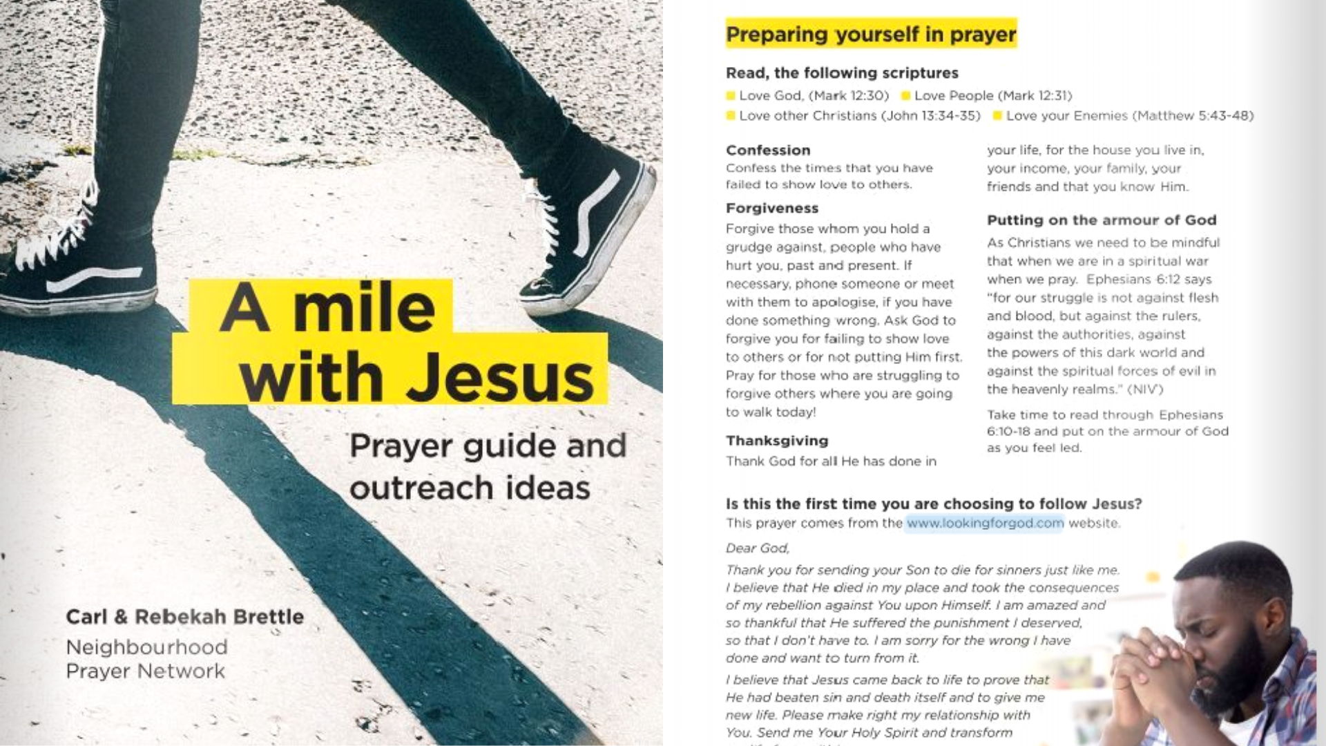 A Mile with Jesus booklet Images