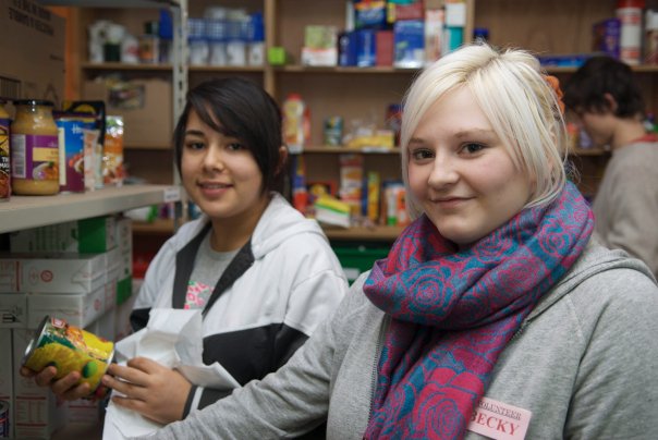 Volunteers on the ready at drop-in