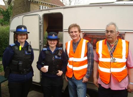 PCSOs and volunteers Lutz and Andrew