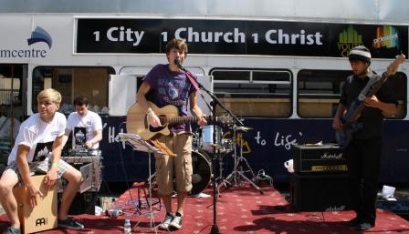 Preston busking band