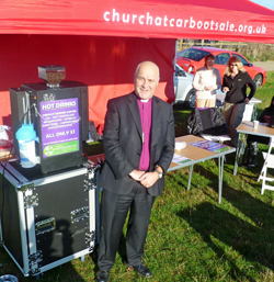 Chelmsford Bishop visits Church at Car Boot Sale