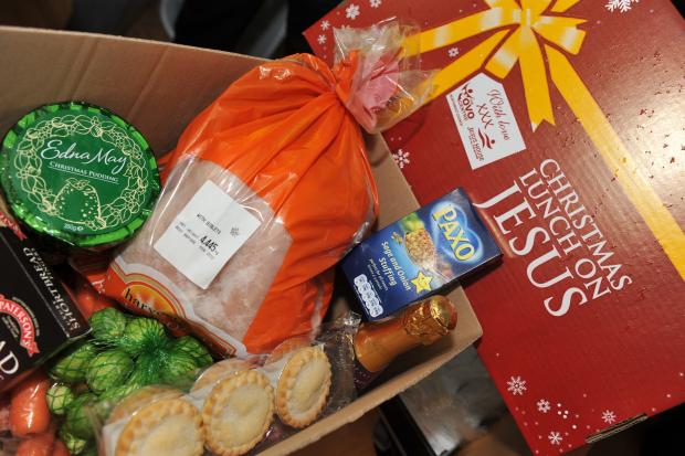 Inside the hamper - Christmas dinner