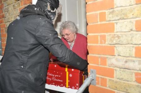 Pensioner receiving hamper